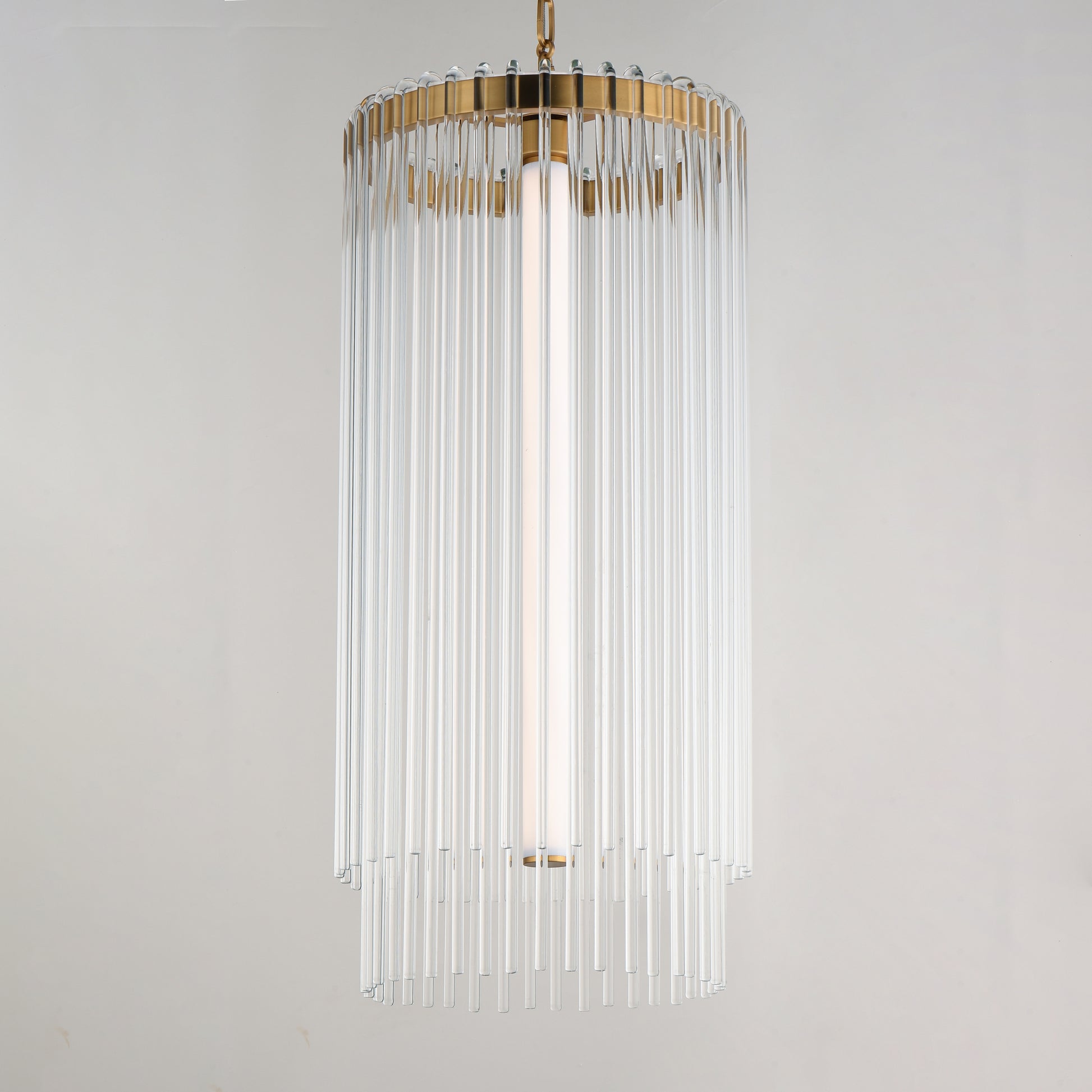 Jolie Foyer Pendant Natural Aged Brass by Maxim Lighting