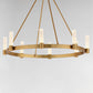 Duchess 8-Light Chandelier Natural Aged Brass by Maxim Lighting