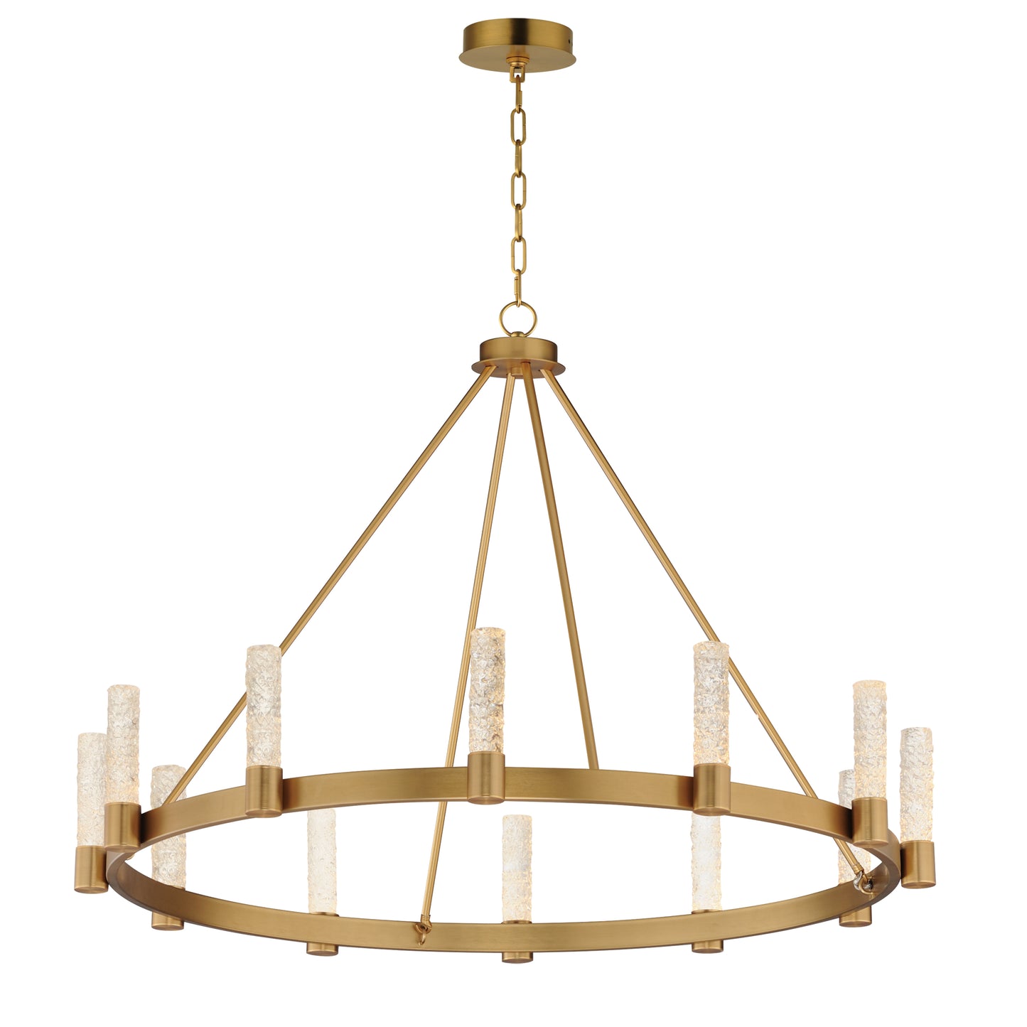 Duchess 12-Light Chandelier Natural Aged Brass by Maxim Lighting