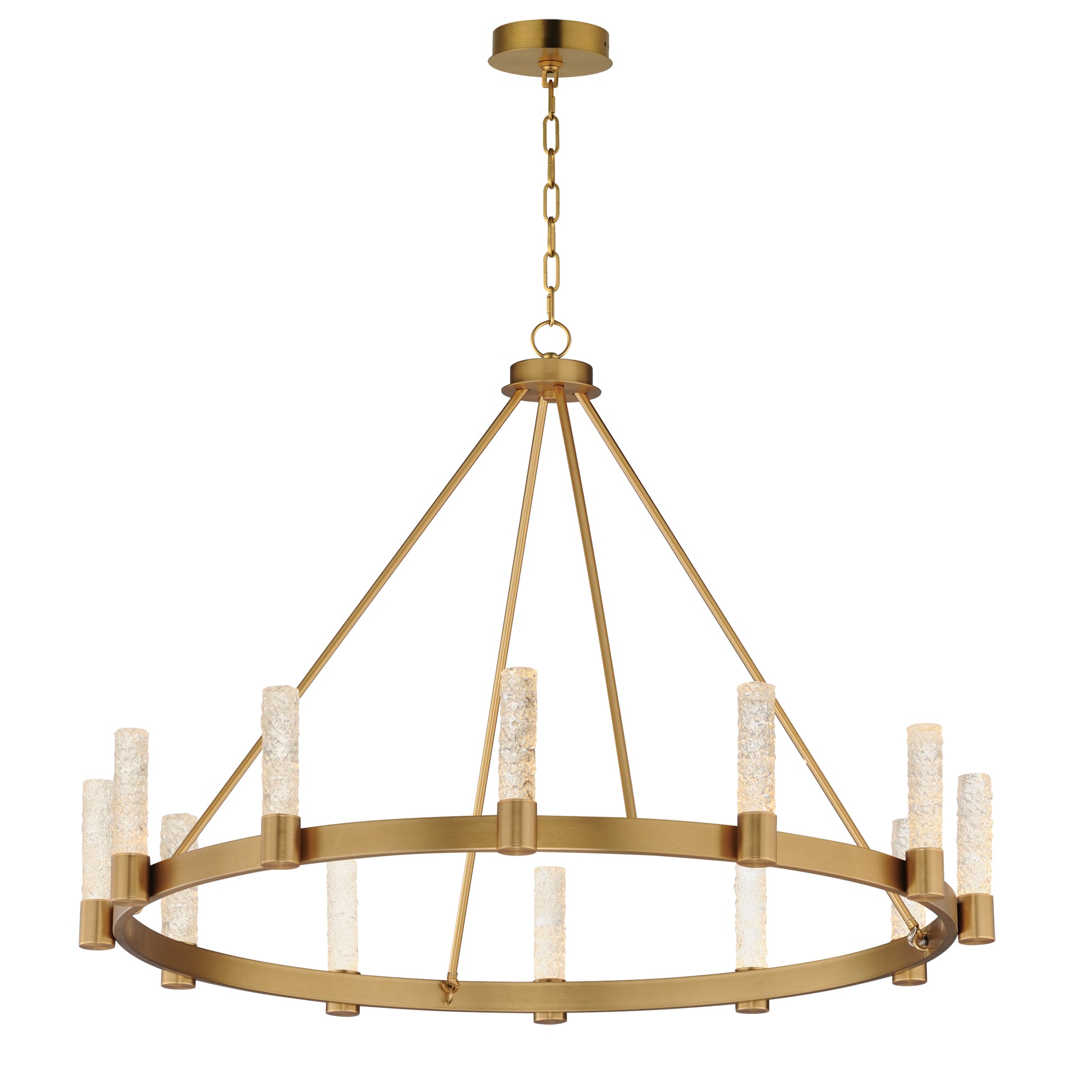 Duchess 12-Light Chandelier Natural Aged Brass by Maxim Lighting