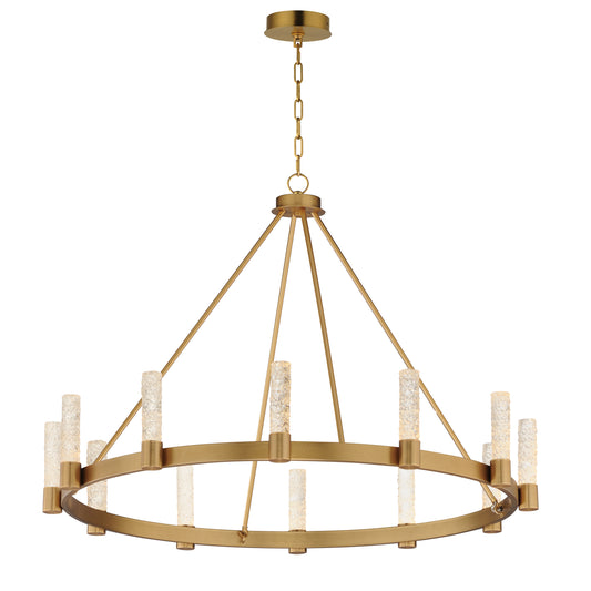 Duchess 12-Light Chandelier Natural Aged Brass by Maxim Lighting