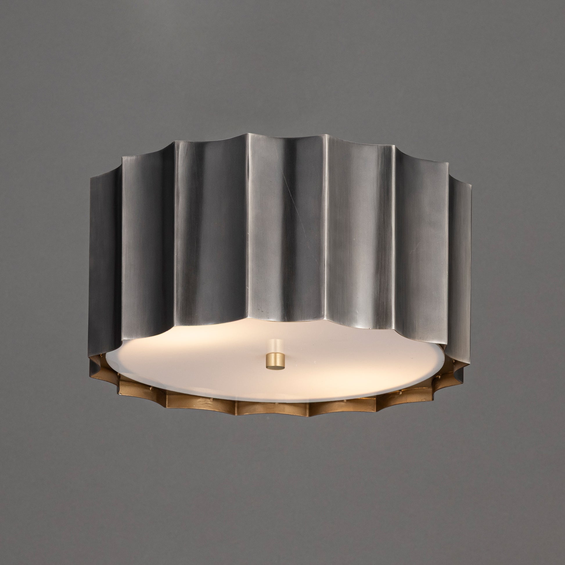 Allegra Flush Mount Gunmetal/Gold by Maxim Lighting