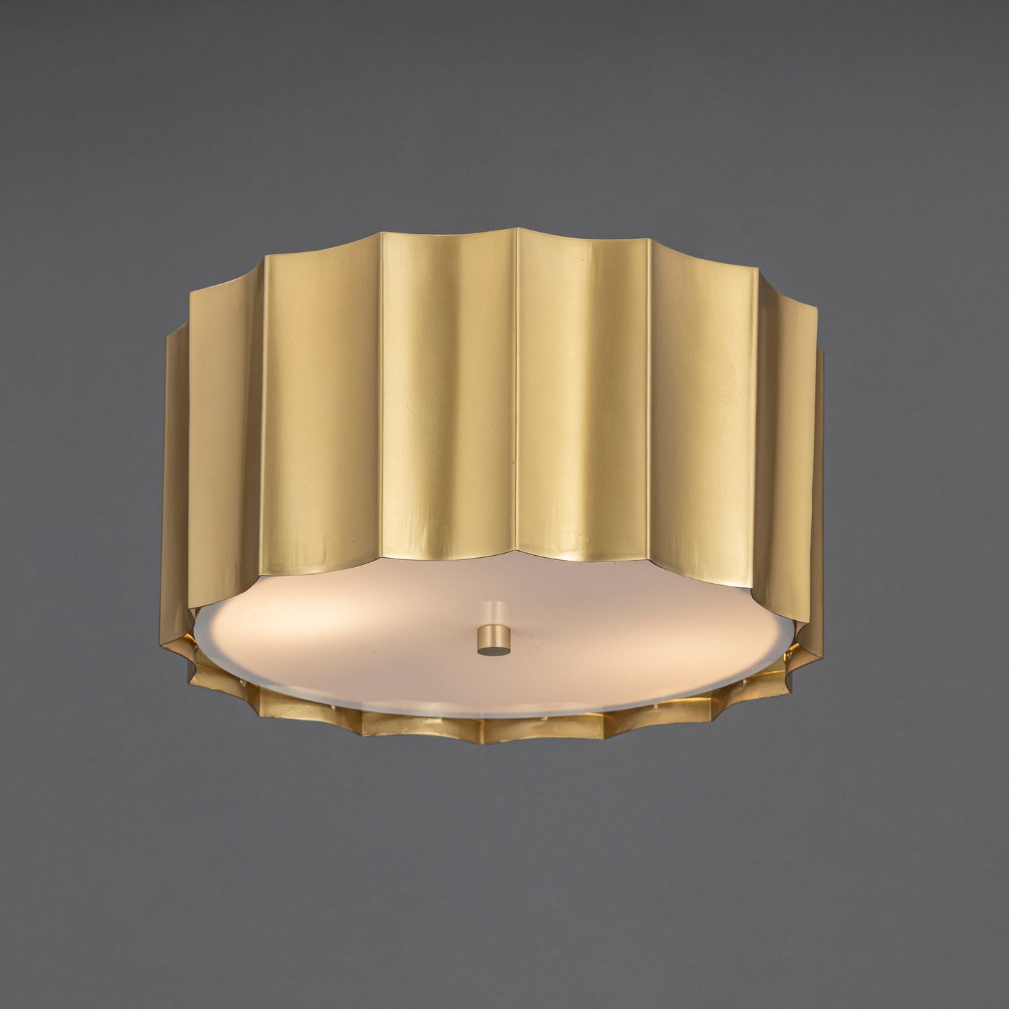 Allegra Flush Mount Weathered Brass by Maxim Lighting