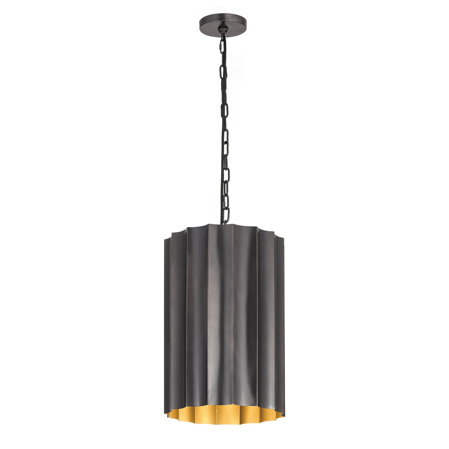 Allegra Small Pendant Gunmetal/Gold by Maxim Lighting