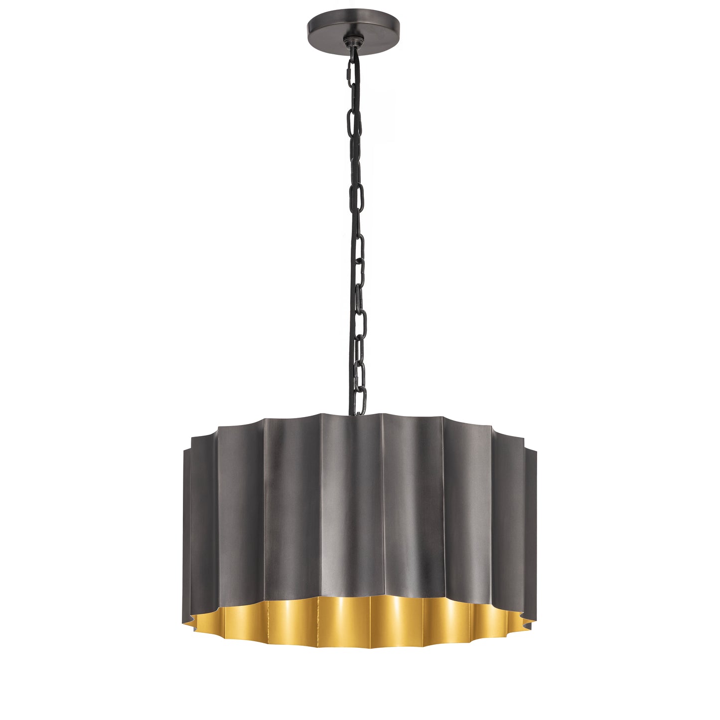 Allegra Large Pendant Gunmetal/Gold by Maxim Lighting