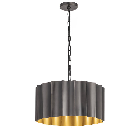Allegra Large Pendant Gunmetal/Gold by Maxim Lighting