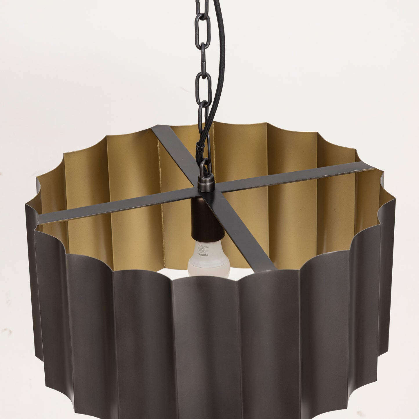 Allegra Large Pendant Gunmetal/Gold by Maxim Lighting