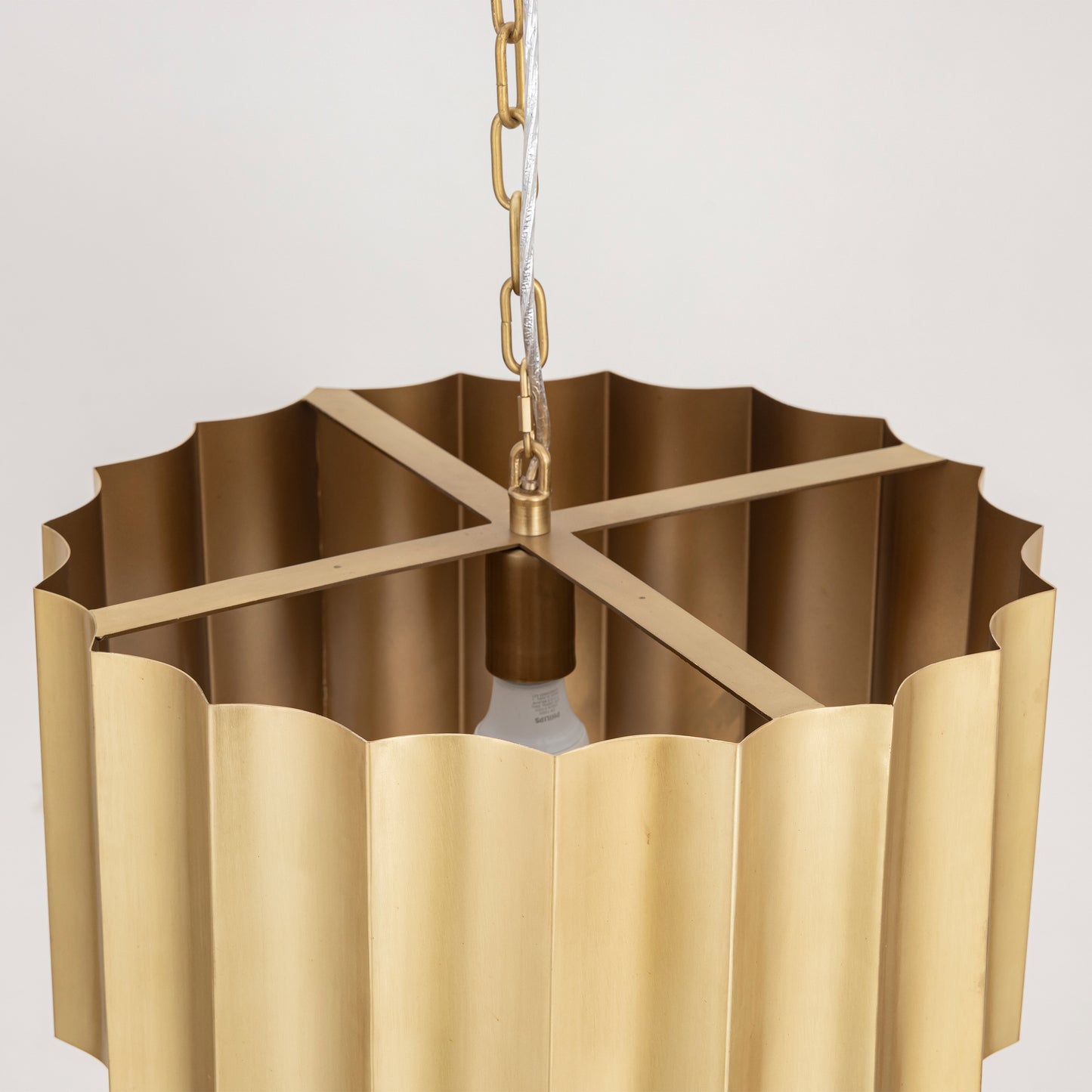 Allegra Large Pendant Weathered Brass by Maxim Lighting