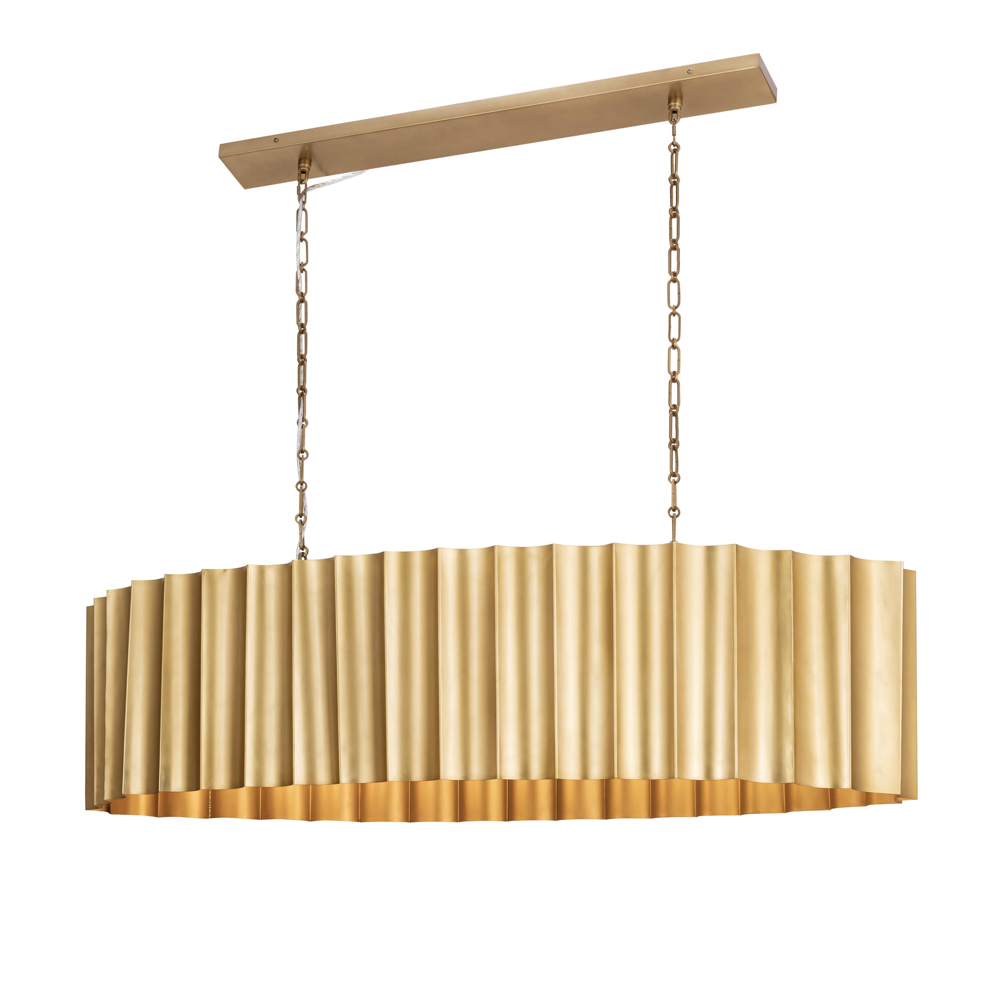 Allegra 5-Light Linear Pendant Weathered Brass by Maxim Lighting