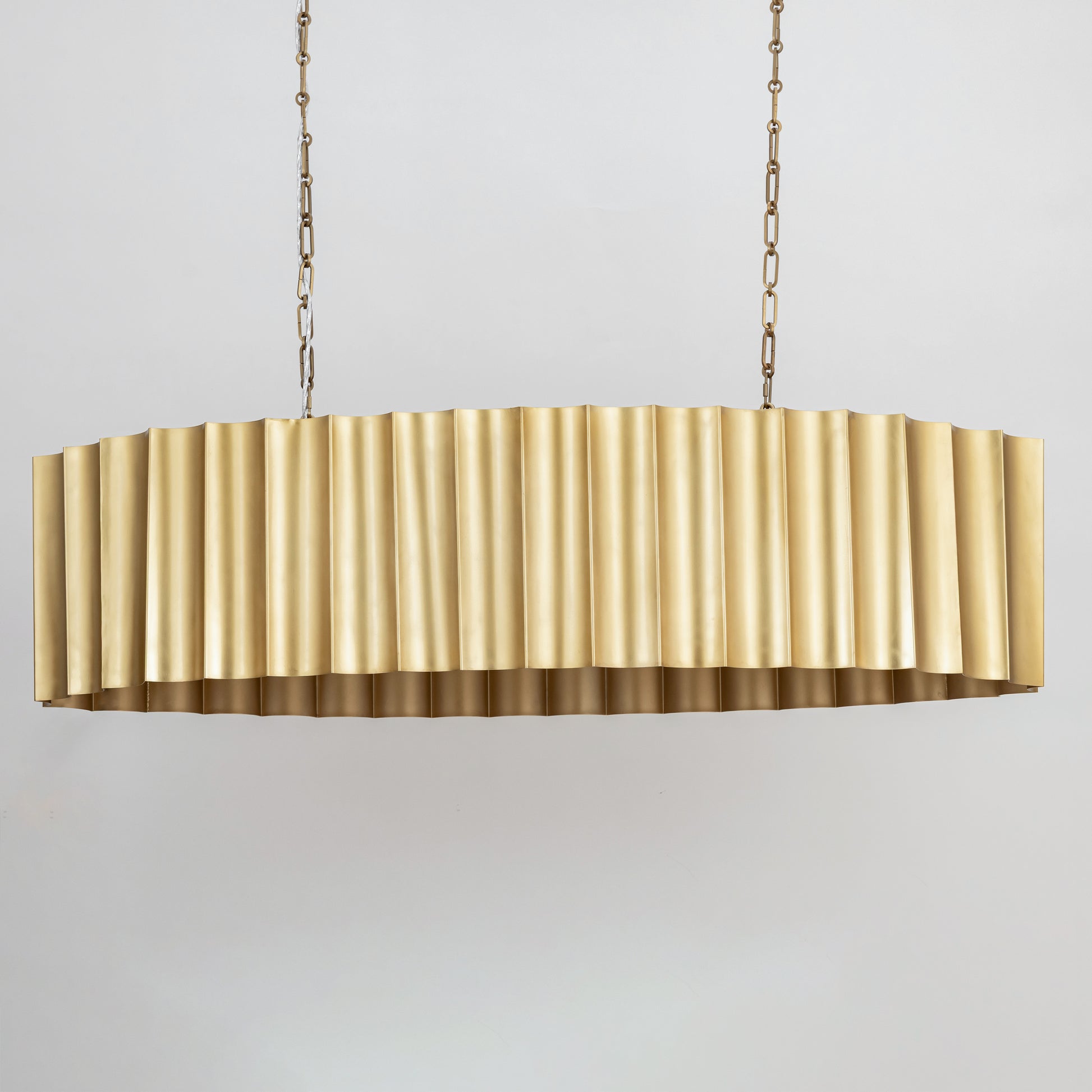 Allegra 5-Light Linear Pendant Weathered Brass by Maxim Lighting