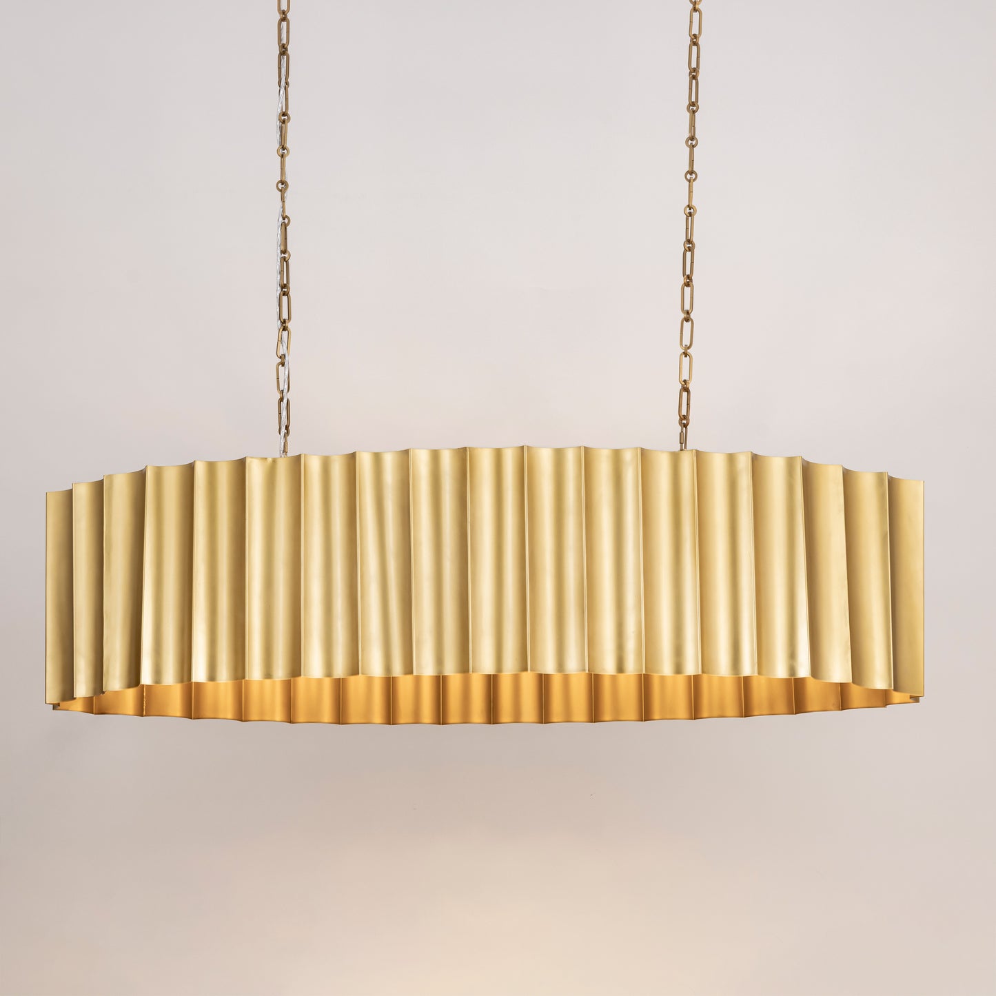 Allegra 5-Light Linear Pendant Weathered Brass by Maxim Lighting