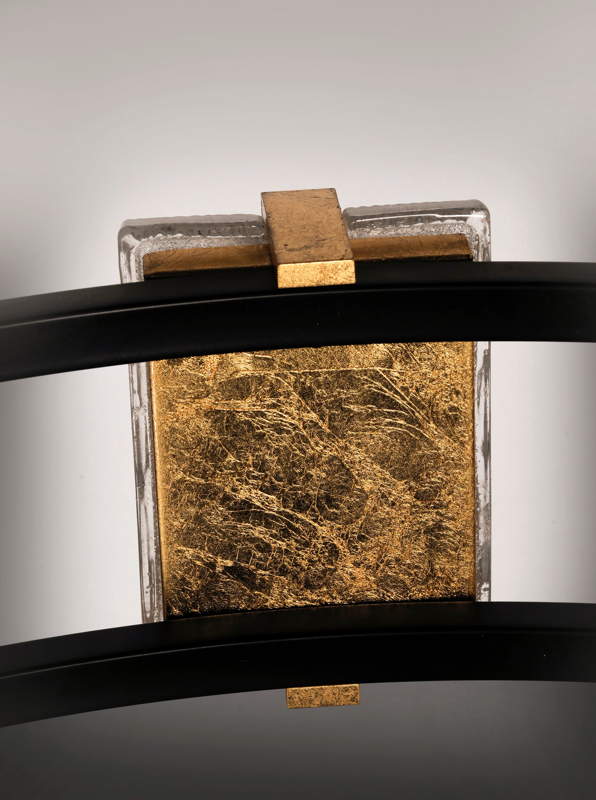 Radiant 5-Light LED Bath Vanity Black/Gold Leaf by Maxim Lighting