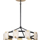 Radiant 9-Light LED Chandelier Black/Gold Leaf by Maxim Lighting