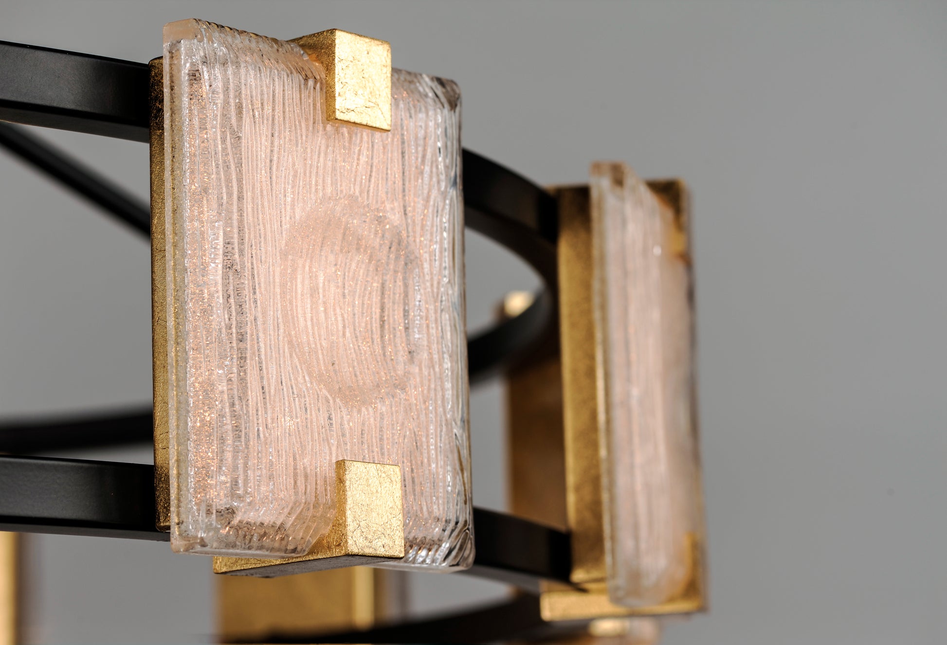 Radiant 9-Light LED Chandelier Black/Gold Leaf by Maxim Lighting