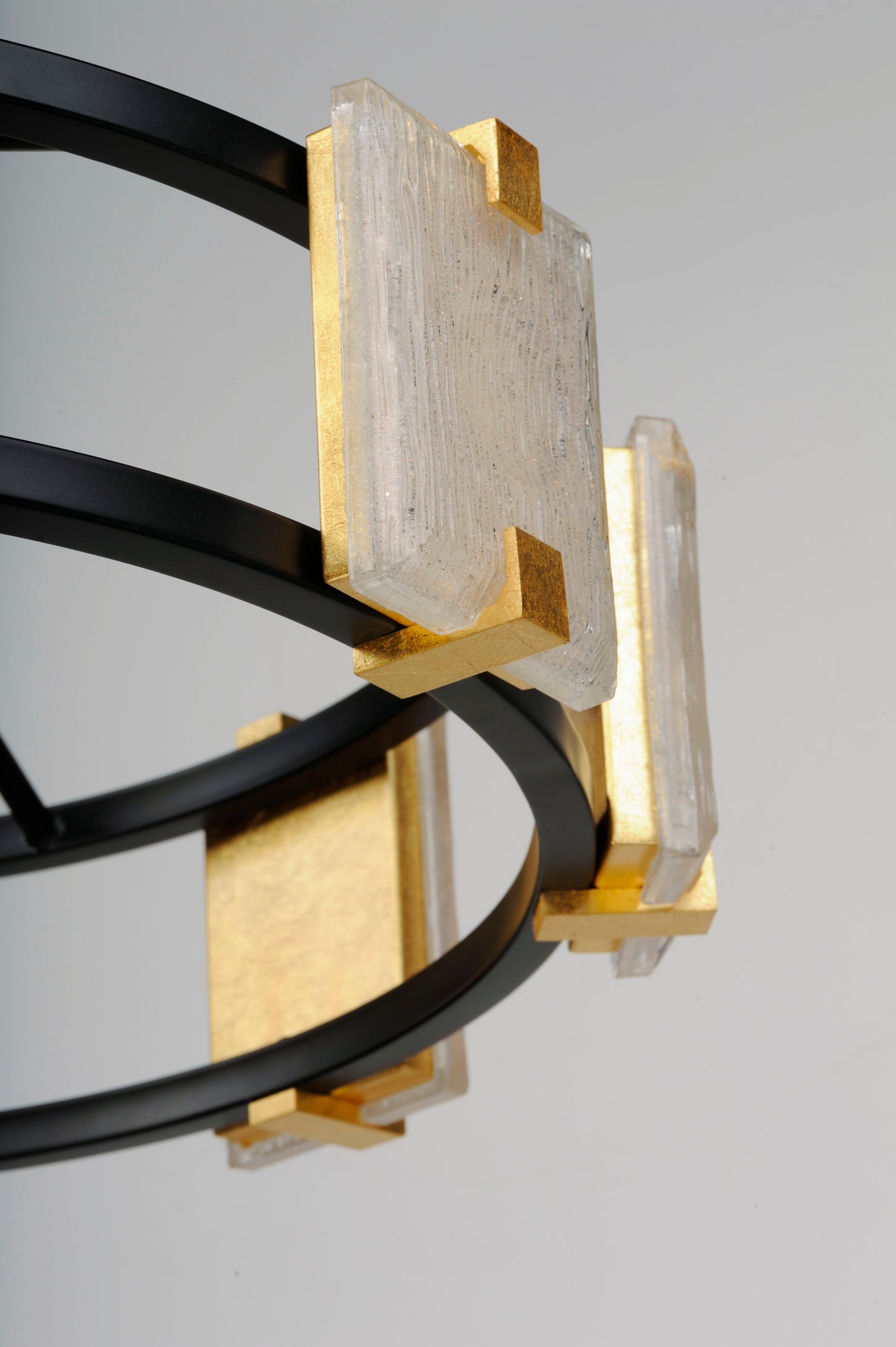 Radiant 9-Light LED Chandelier Black/Gold Leaf by Maxim Lighting