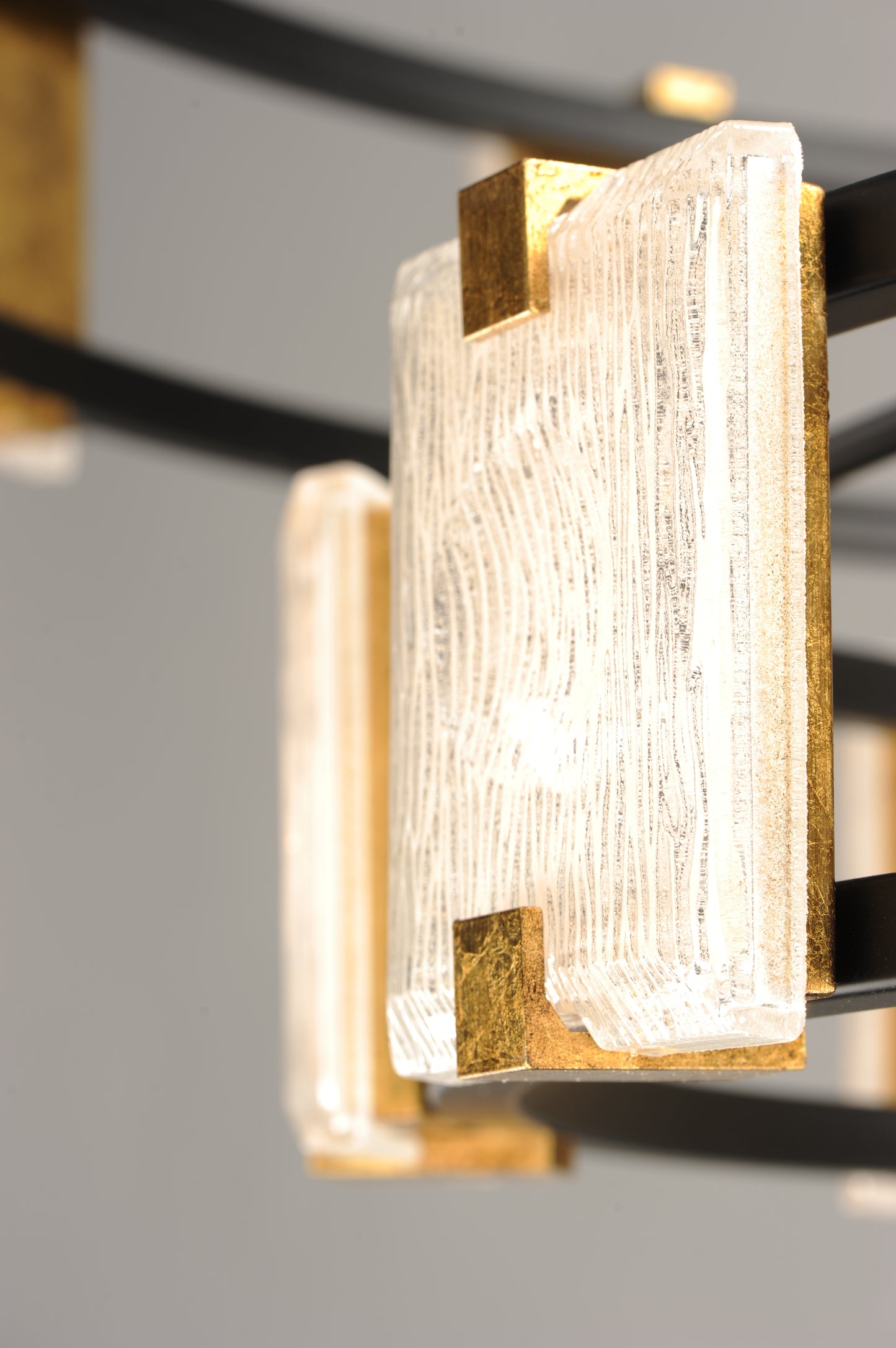 Radiant 20-Light LED Chandelier Black/Gold Leaf by Maxim Lighting