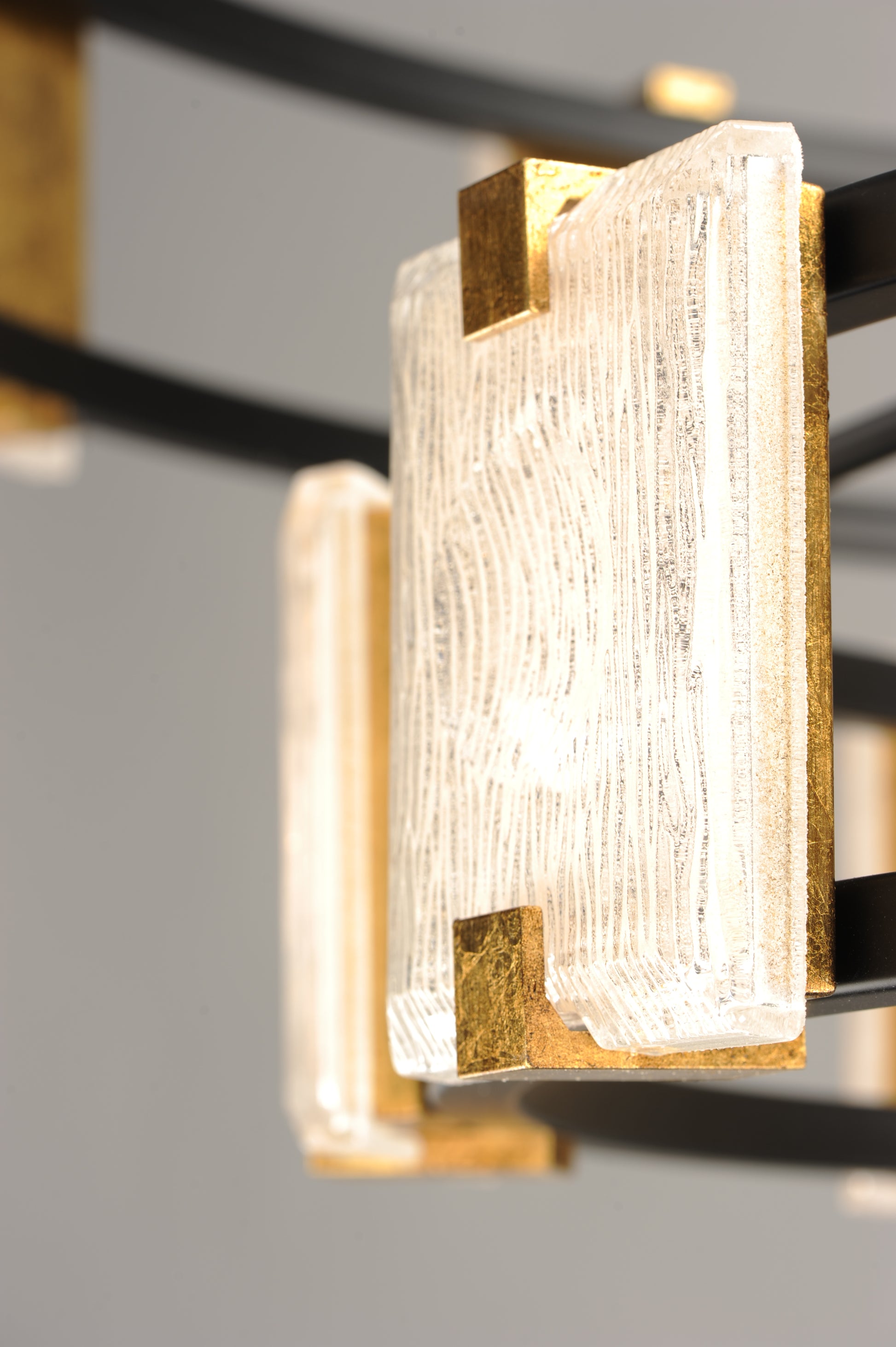 Radiant 20-Light LED Chandelier Black/Gold Leaf by Maxim Lighting