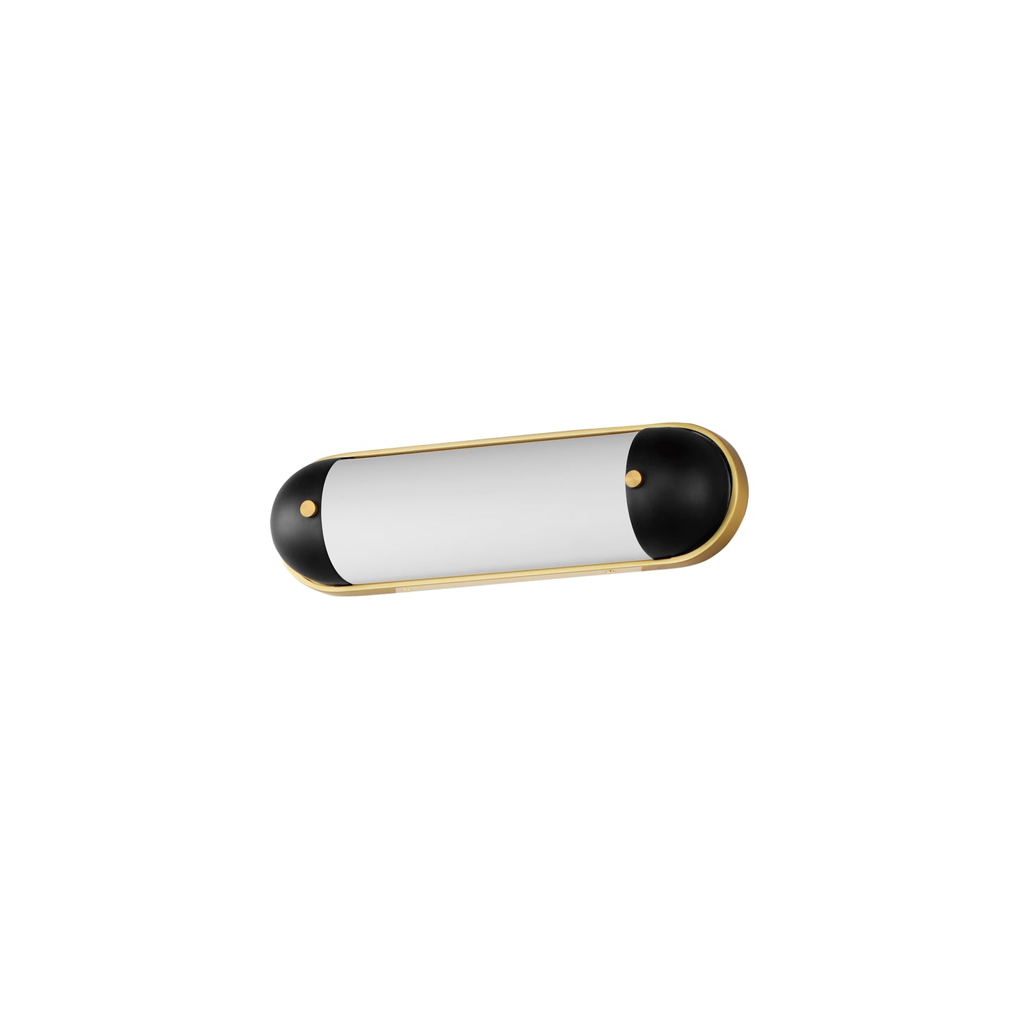 Capsule 18" LED Bath Vanity CCT Select Black/Natural Aged Brass by Maxim Lighting