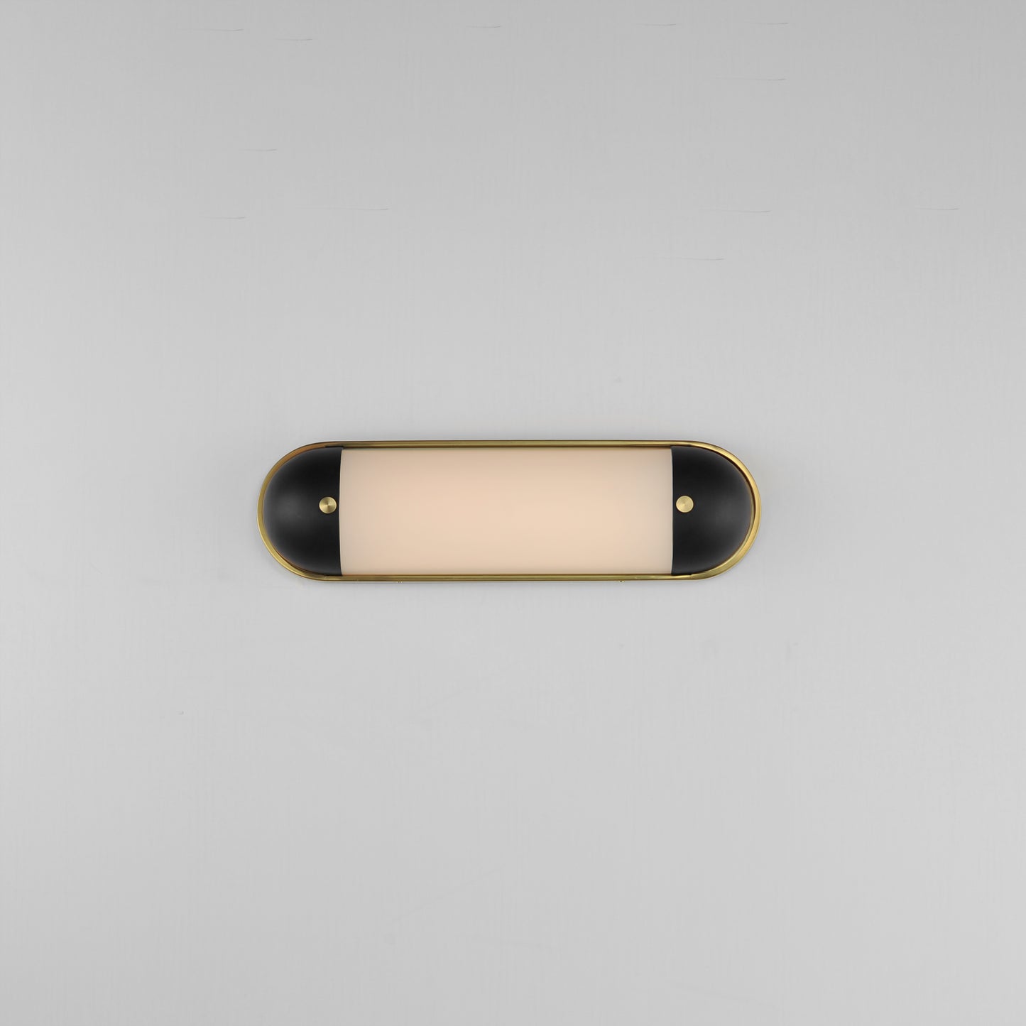 Capsule 18" LED Bath Vanity CCT Select Black/Natural Aged Brass by Maxim Lighting