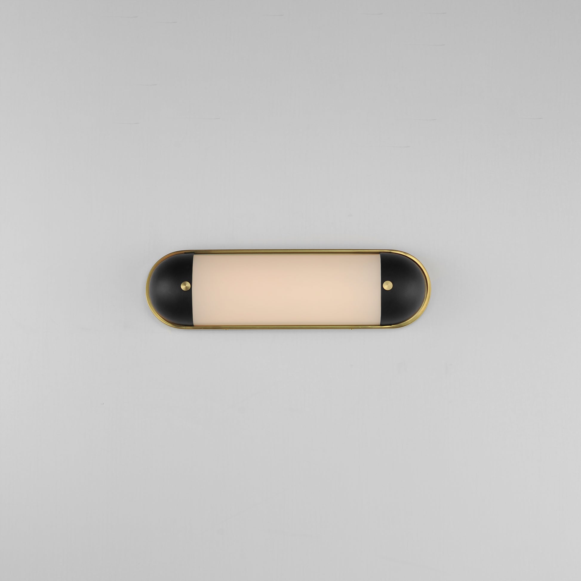 Capsule 18" LED Bath Vanity CCT Select Black/Natural Aged Brass by Maxim Lighting