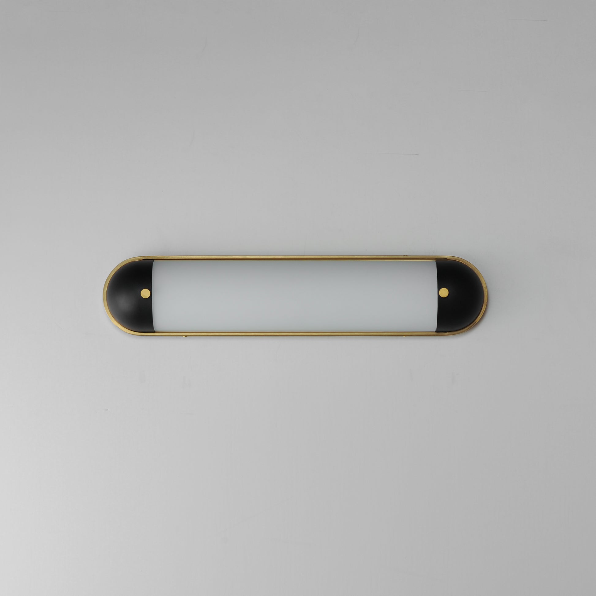Capsule 24" LED Bath Vanity CCT Select Black/Natural Aged Brass by Maxim Lighting