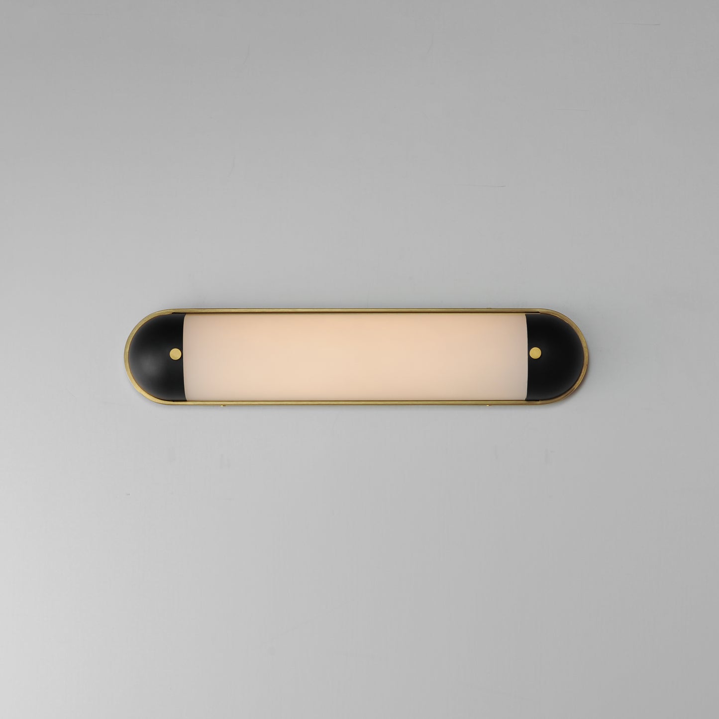 Capsule 24" LED Bath Vanity CCT Select Black/Natural Aged Brass by Maxim Lighting