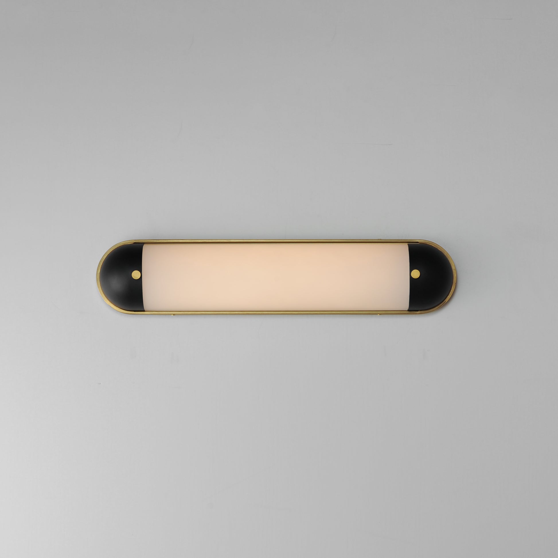 Capsule 24" LED Bath Vanity CCT Select Black/Natural Aged Brass by Maxim Lighting
