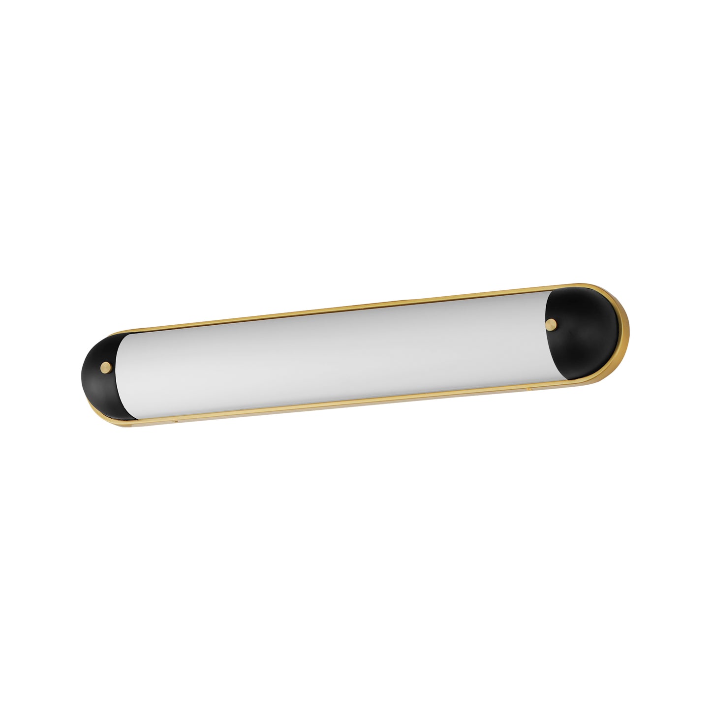 Capsule 30" LED Bath Vanity CCT Select Black/Natural Aged Brass by Maxim Lighting