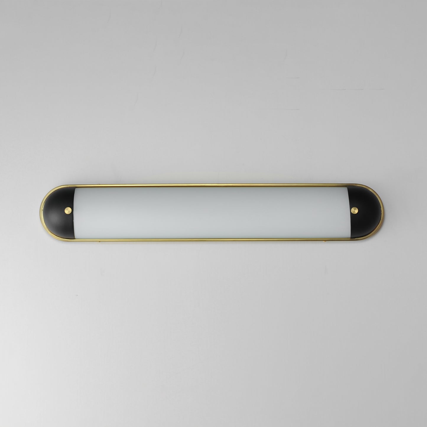 Capsule 30" LED Bath Vanity CCT Select Black/Natural Aged Brass by Maxim Lighting