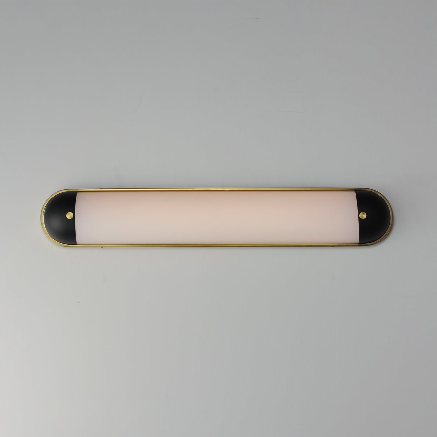 Capsule 30" LED Bath Vanity CCT Select Black/Natural Aged Brass by Maxim Lighting