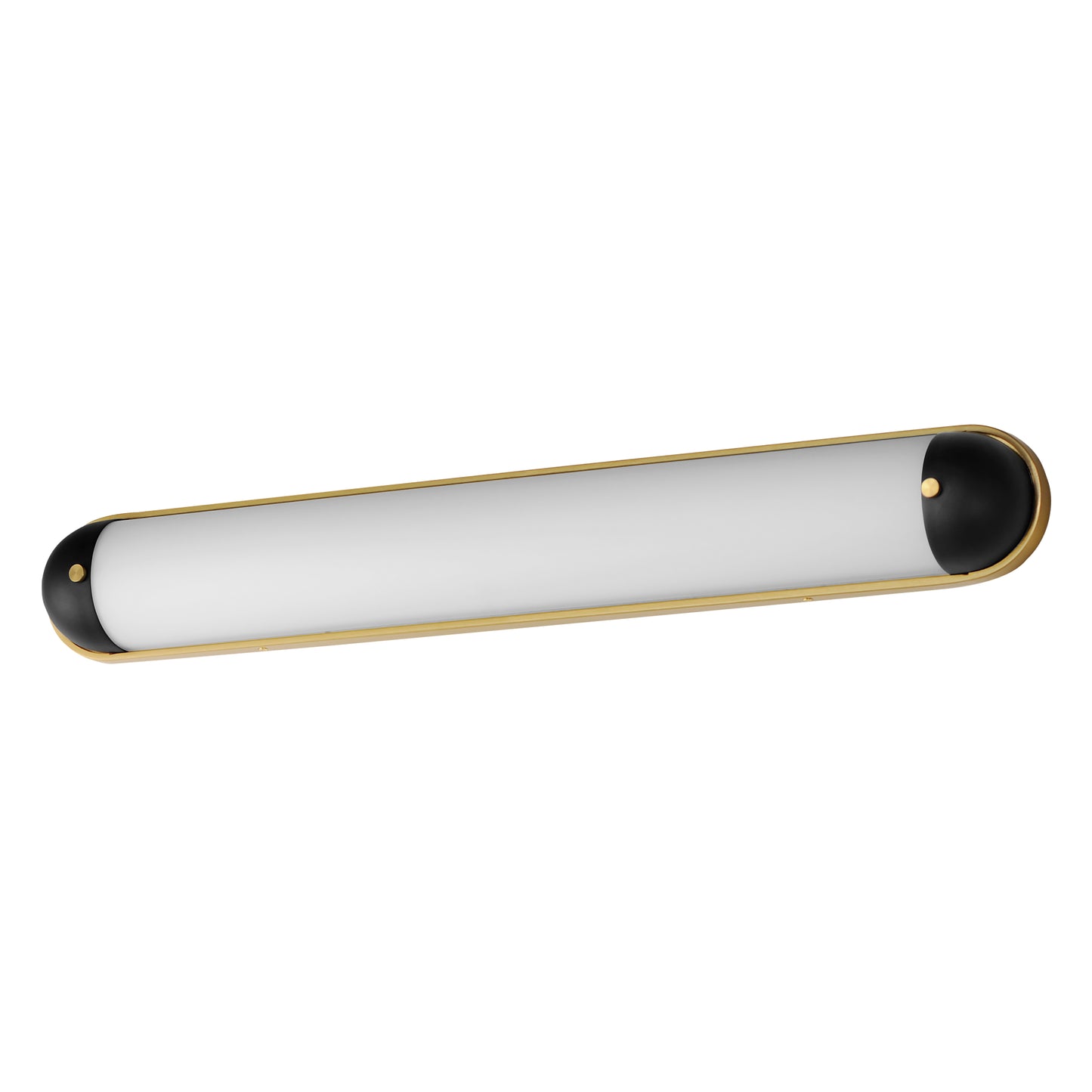 Capsule 36" LED Bath Vanity CCT Select Black/Natural Aged Brass by Maxim Lighting