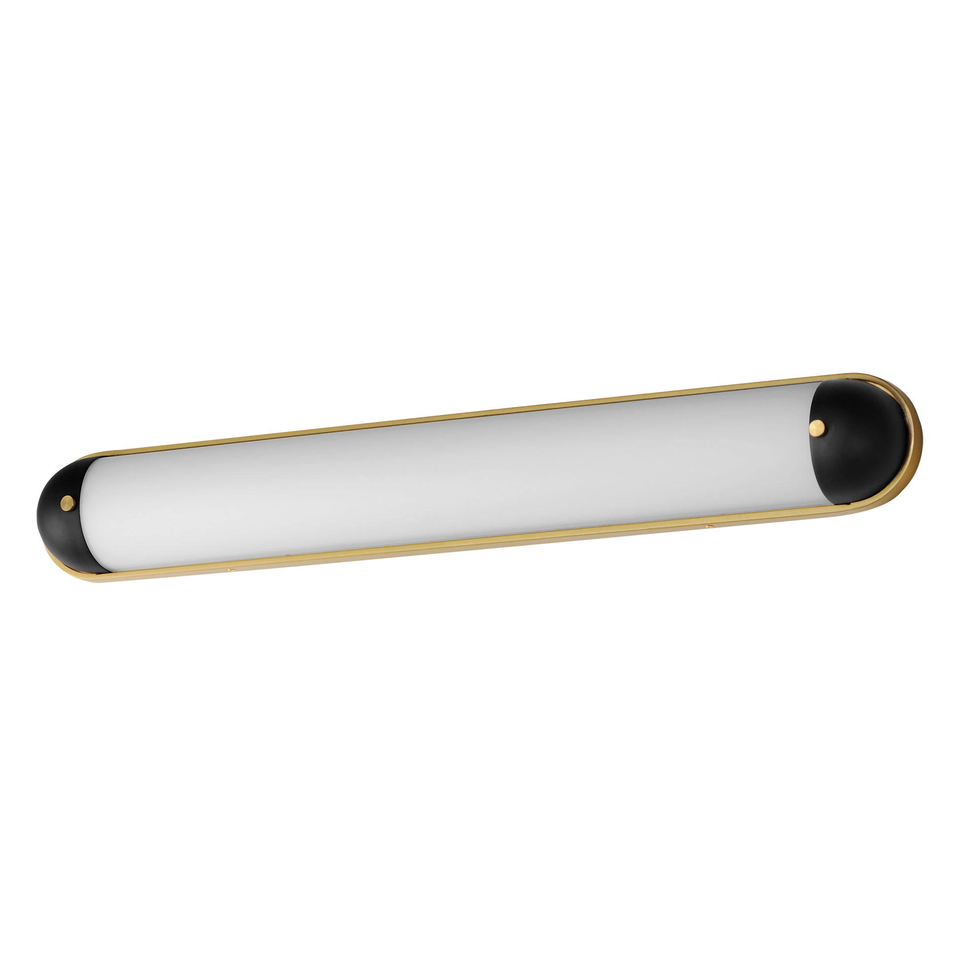 Capsule 36" LED Bath Vanity CCT Select Black/Natural Aged Brass by Maxim Lighting
