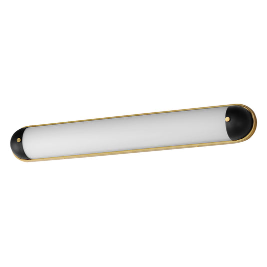 Capsule 36" LED Bath Vanity CCT Select Black/Natural Aged Brass by Maxim Lighting