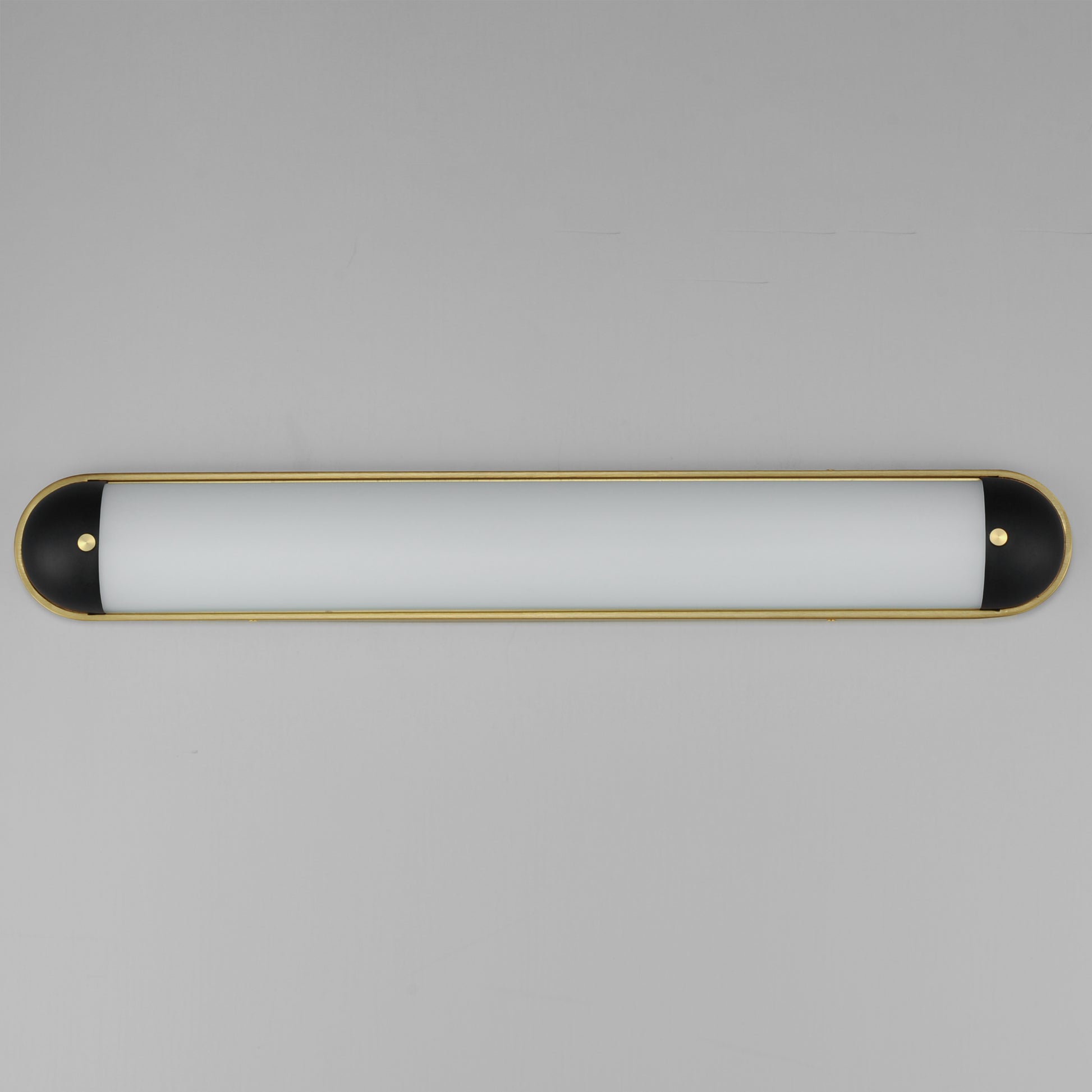 Capsule 36" LED Bath Vanity CCT Select Black/Natural Aged Brass by Maxim Lighting