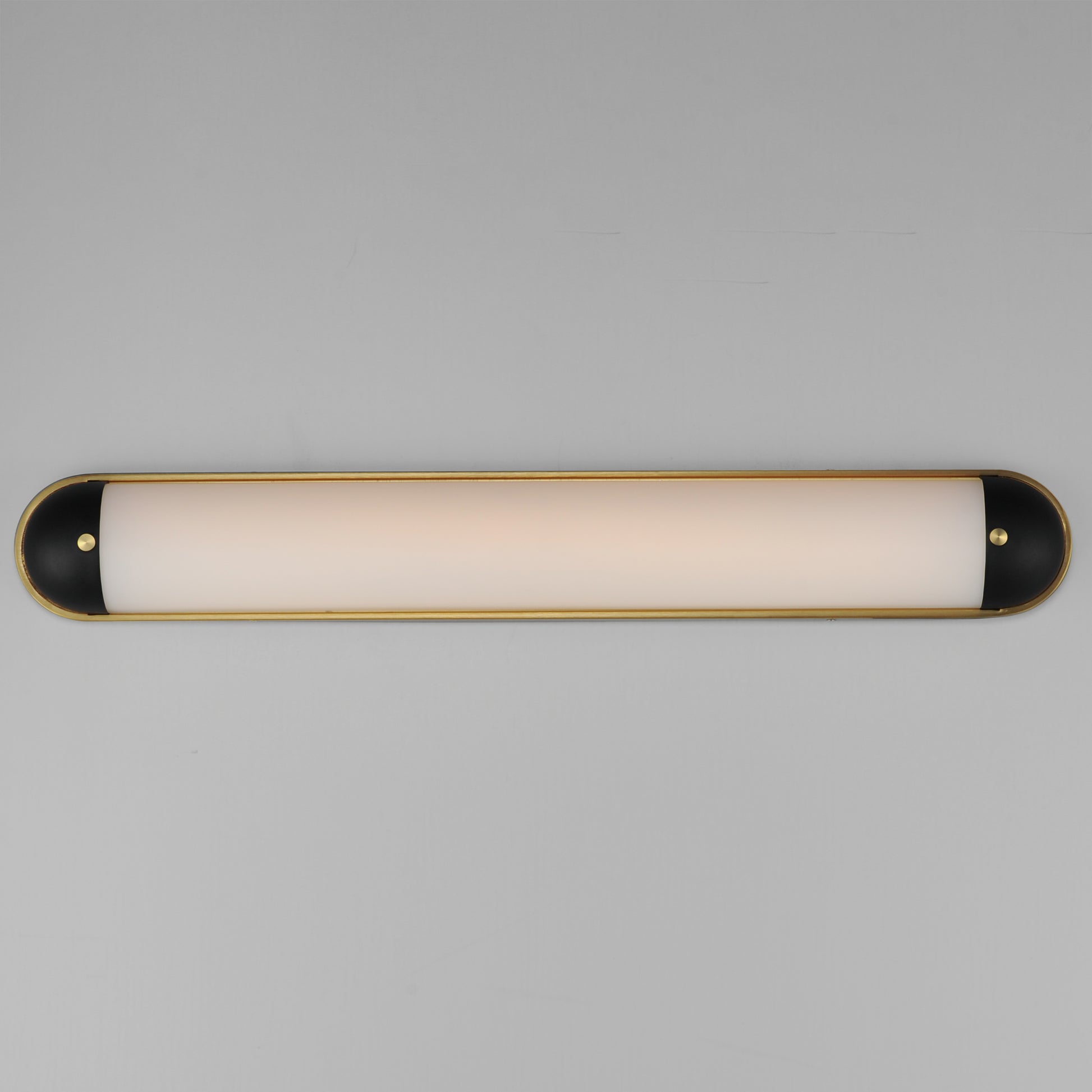 Capsule 36" LED Bath Vanity CCT Select Black/Natural Aged Brass by Maxim Lighting