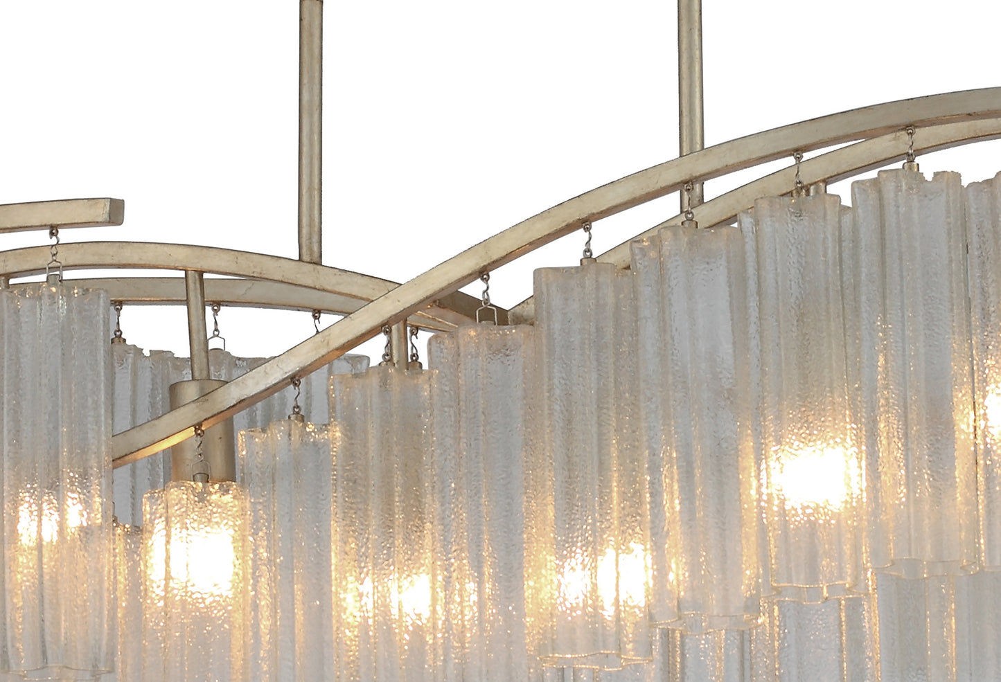 Victoria 6-Light Linear Chandelier Golden Silver by Maxim Lighting