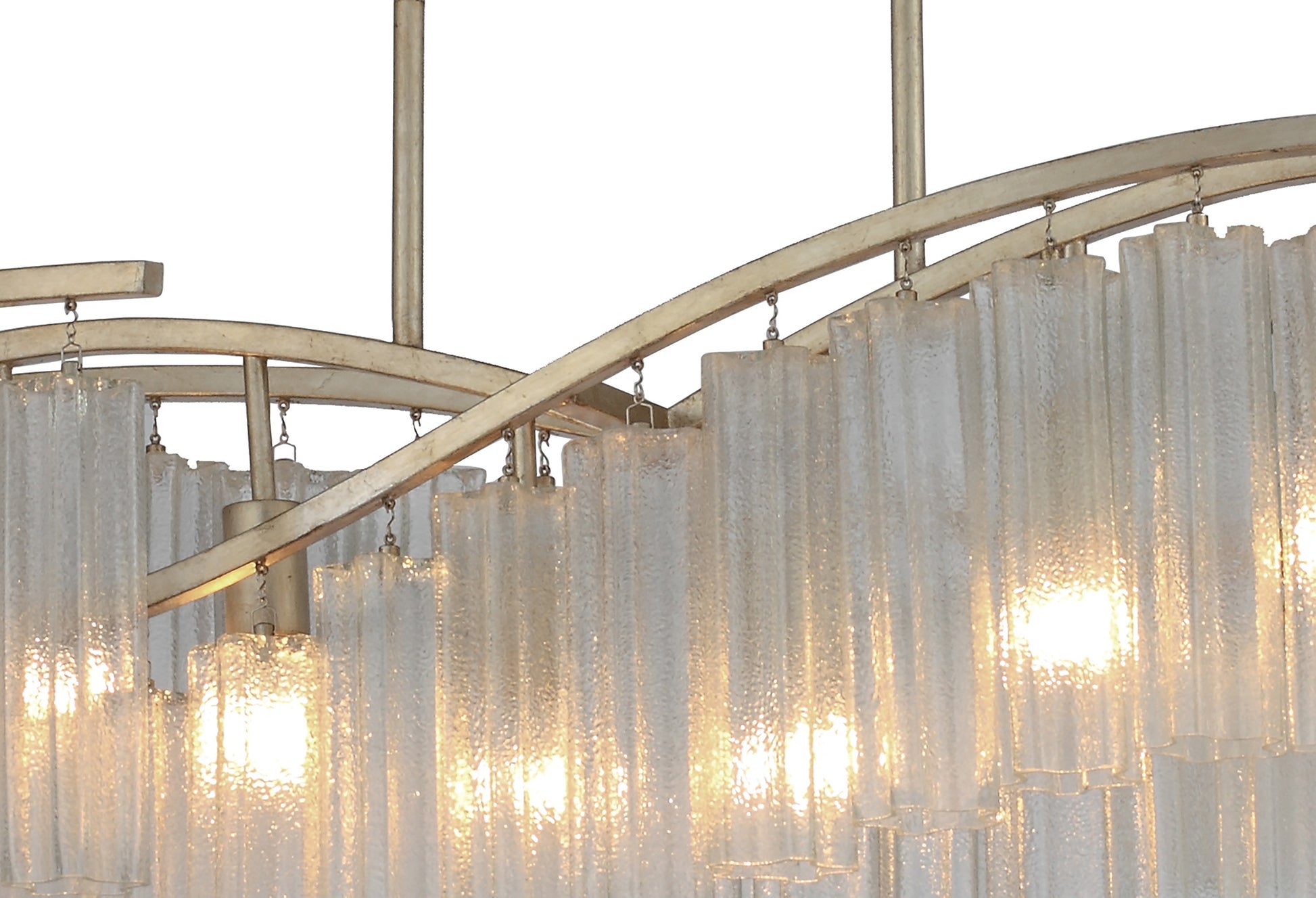 Victoria 6-Light Linear Chandelier Golden Silver by Maxim Lighting