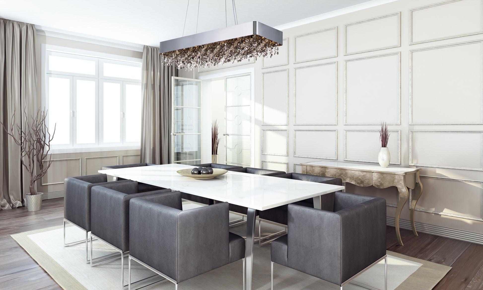 Mystic 22-Light LED Pendant Polished Chrome by Maxim Lighting