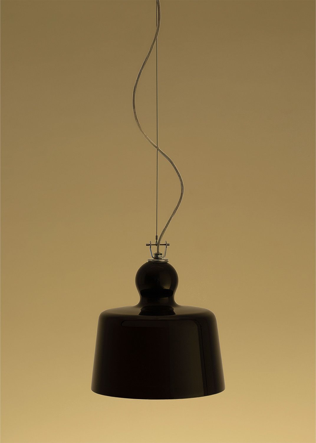 Produzione Privata Acquatinta in black glass – pendant light by Michele De Lucchi, photo 7