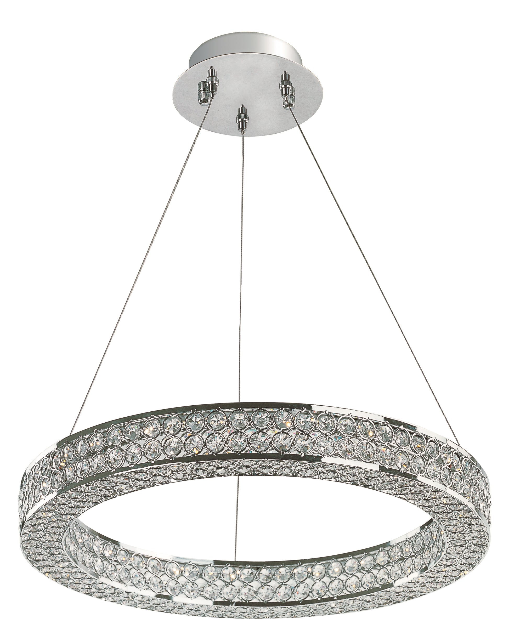 Eternity 20" LED Pendant Polished Chrome by Maxim Lighting