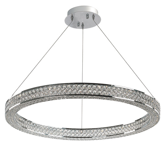 Eternity 30" LED Pendant Polished Chrome by Maxim Lighting