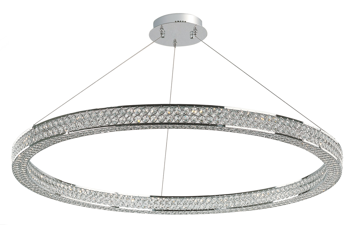 Eternity 40" LED Pendant Polished Chrome by Maxim Lighting