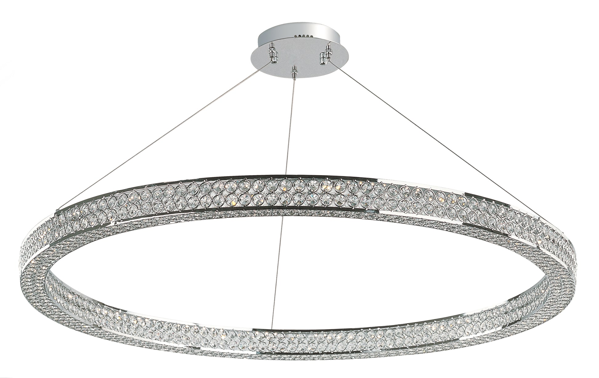 Eternity 40" LED Pendant Polished Chrome by Maxim Lighting