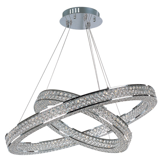 Eternity 2-Tier LED Pendant Polished Chrome by Maxim Lighting