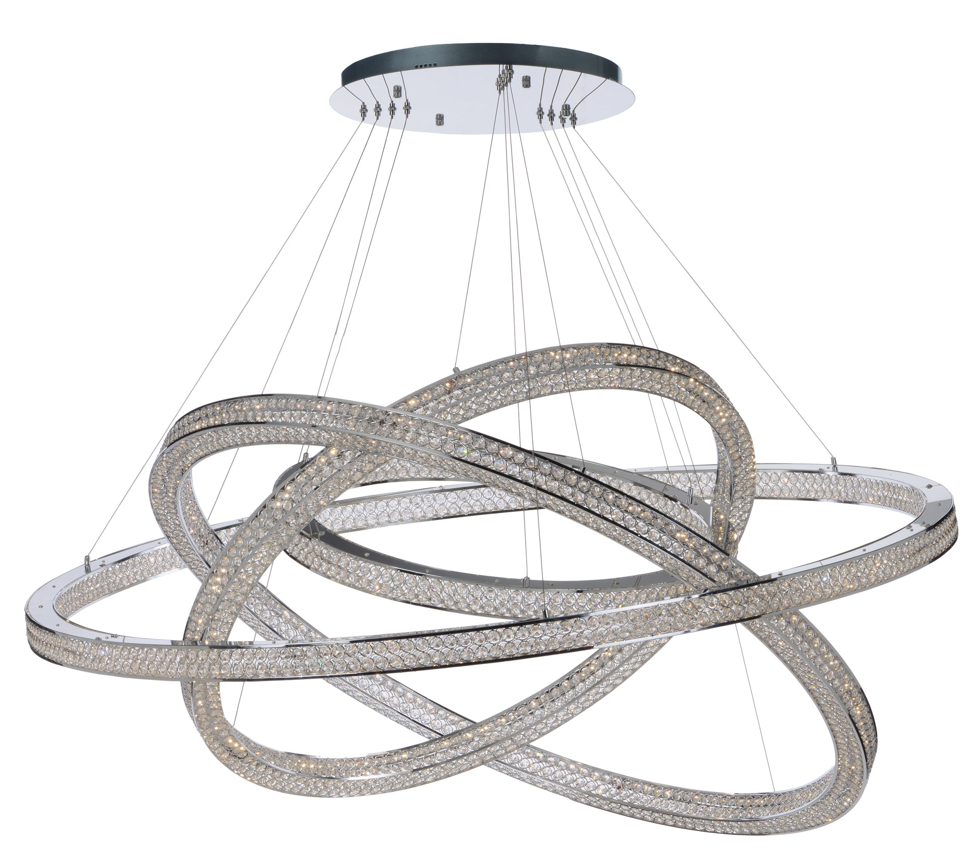 Eternity 4 Tier 60" LED Chandelier Polished Chrome by Maxim Lighting