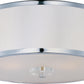 Metro 3-Light Semi-Flush Mount Polished Chrome by Maxim Lighting