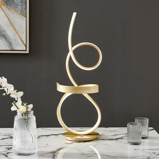 Amsterdam LED with Touch Dimmer Table Lamp Gold by Finesse Decor TL-007-G