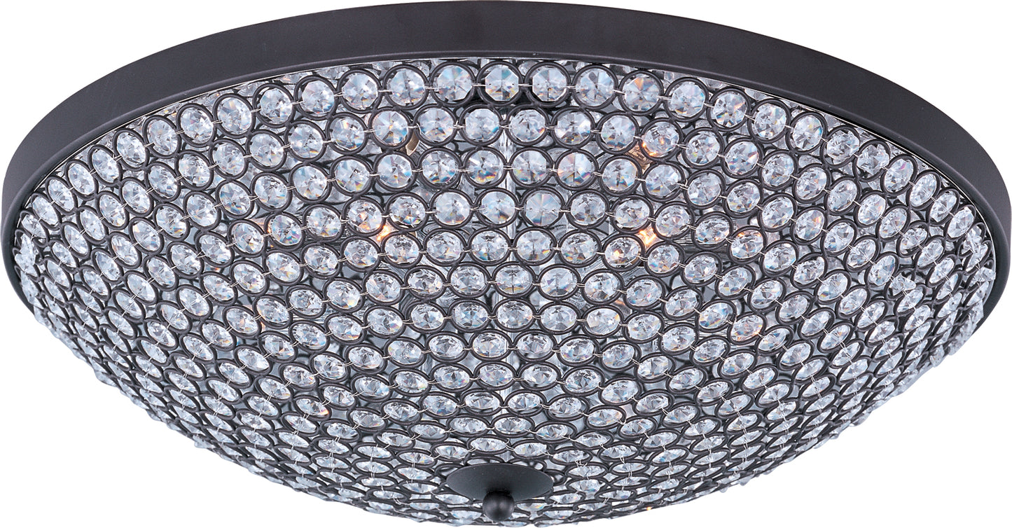 Glimmer 6-Light Flush Mount Bronze by Maxim Lighting