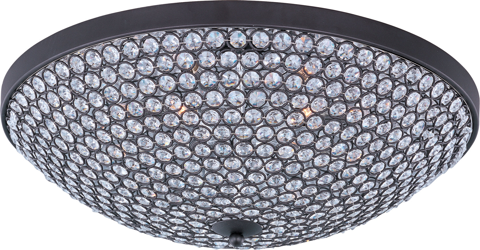 Glimmer 6-Light Flush Mount Bronze by Maxim Lighting