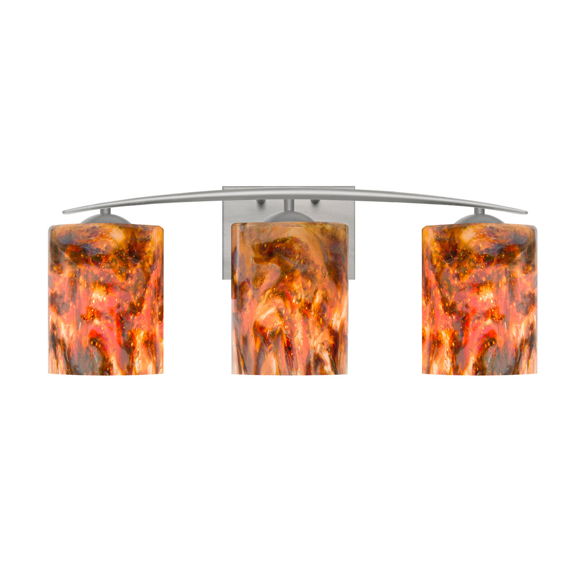 Besa Lava vanity light option – Satin Nickel finish